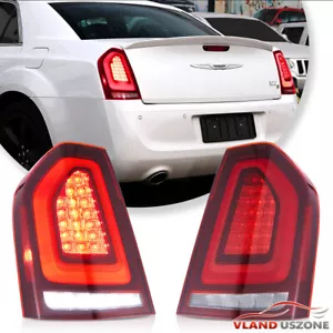 For 2011-2014 Chrysler 300 Tail Lights LED Red Brake Light w/Startup Animation - Picture 1 of 19