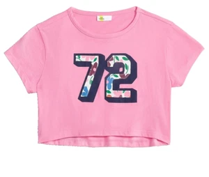 Epic Threads Cropped T-Shirt Girl's SZ XS(5-6) Missing Dress 72 Pink Jersey - Picture 1 of 4