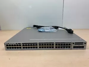 CISCO WS-C3850-48U-L 48-port Gigabit UPOE Switch /w C3850-NM-2-10G & 1100W PS - Picture 1 of 3