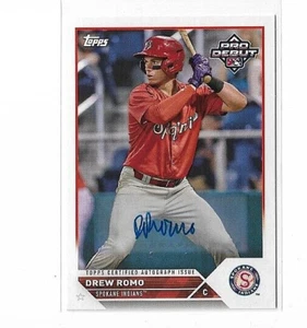 2023 Topps Pro Debut Drew Romo Rookie Auto #PD-82 - Rockies - Picture 1 of 2