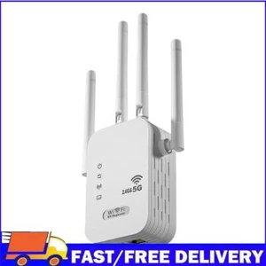 1200Mbps Wireless WiFi Repeater Dual-Band 2.4GHz/5GHz Enhancer (1200M EU Plug) - Afbeelding 1 van 12