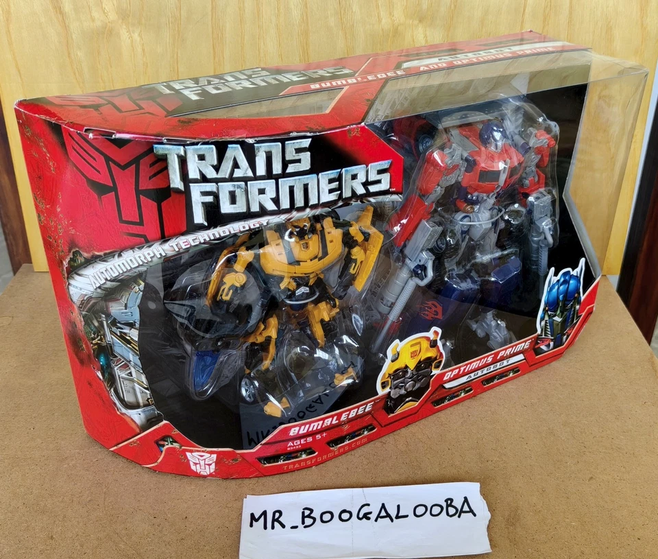 Transformers Movie 2007 Voyager Optimus Prime & Bumblebee Giftset RARE MISB - Immagine 1 di 4