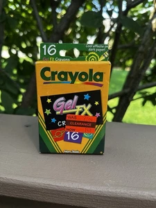 Crayola Crayons Gel Fx 16 New Rare 2001 Binney & Smith - Picture 1 of 4
