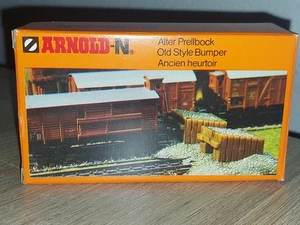Spur N Arnold 1812 Bausatz Prellbock Holz 2 Stück OVP - Bild 1 von 2