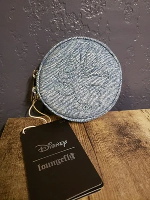 Monedero de muñeca de mezclilla Loungefly Disney Stitch bordado puntada nuevo con etiquetas Foto 1 de 2