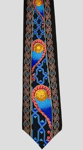 Rush Limbaugh No Boundaries Kollektion Seidenkrawatte keltisch inspiriert Krawatte hergestellt in den USA - Bild 1 von 6