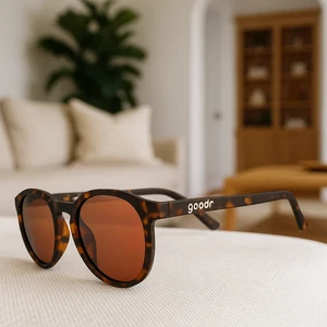 Goodr Sunglasses Nine Dollar Pour Over – Polarized UV400 – Tortoise Frame - Picture 1 of 4