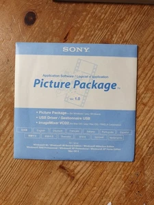 SONY SOFTWARE CD-ROM PICTURE PACKAGE 1.0 HC & PC RANGES SPVD-012 USB DRIVER NEW - Picture 1 of 3