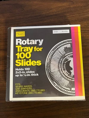 Vintage New Sears Rotary Tray For 100 Slides - Holds 100 2x2 In. Slides - Image 1 of 2