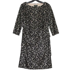 Tahari Kleid 3/4 Arm Blumen Spitze romantisch zeitlos klassisch feminin schwarz 8 - Bild 1 von 7