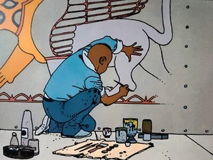 JEAN GIRAUD MOEBIUS 1984 SIEBDRUCK FARBLITHOGRAPHIE KUNSTDRUCK UNSIGNIERT PG 3 - Bild 1 von 4