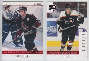 2002-03 BAP MEMORABILIA RED RUBY PARALLEL 1-300 RC ROOKIE FRANCHISE FINISH SET