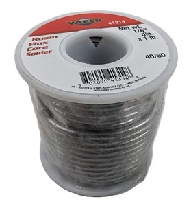 1lb Titan Vaper 41314 Rosin Flux Core Solder 40/60 .125inch 3.175mm Diameter NEW - Picture 1 of 5