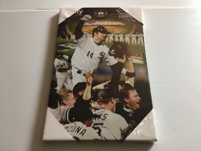 Nuevo en Paquete 2005 Campeón del Mundo Chicago Medias Blancas Konerko Xfinity 14 X 9 SGA Impresión de Pared Foto 1 de 4