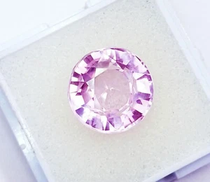 Natural Pink Kunzite Round Cut 10.20 Ct Certified Loose Gemstone ~ Free Gift - Picture 1 of 8
