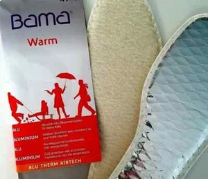 Winter Insoles KIWI BAMA WARM Cold Protection AirTech® WOOL THERMAL Shoe & Boots - Picture 1 of 2