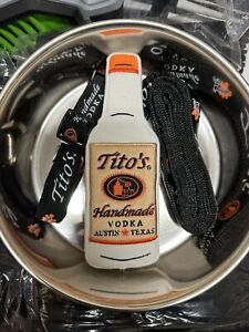 Tito's Vodka Gift set. Bowl,leash,collar, And Toy
