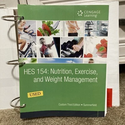 HES 154: Nutrition, Exercise, and Weight Management Custom 3rd Edition LooseLeaf - Image 1 of 4