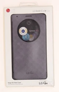 new LG Quick Circle Flip Folio Cover Case for LG G4 Violet Smoke Grey - Picture 1 of 6