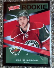 2010-11 Upper Deck Victory Black Maxim Noreau #225 Rookie RC Wild A021