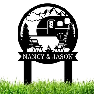 Personalized Camping Signs, Camping Signs for Campsite Personalized - Picture 1 of 6