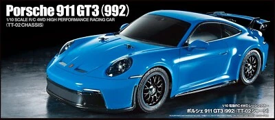 TAMIYA 58712 1/10 RC Car No.712 Porsche 911 GT3 (992) TT-02 CHASSIS from Japan - Image 1 of 3