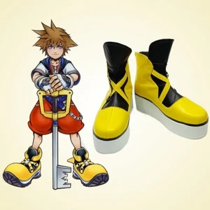 Kingdom Hearts Sora gelbe Schuhe Cosplay Kostüm Schuhe Stiefel maßgeschneidert Unisex - Bild 1 von 5