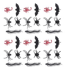 50pcs Prank Props Durable Plastic Spider Scorpion Prank Prop