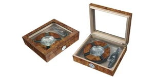 Set Caves pour 50 cigarres en orme matt - Cendrien - Cutter - Picture 1 of 1