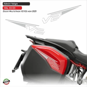 Kit Adesivi Valigie Ducati Multistrada V2 V2s kit Argento VAL V2 D3 - Imagen 1 de 1