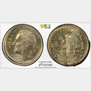 1997 Roosevelt Dime PCGS MS67 Broadstrike Minor Double-Struck Error Coin 10C - Picture 1 of 7