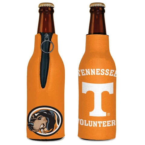 Tennessee Volunteers 12oz Two Sided Bottle Cooler [NEW] Can Holder Foam Koozie Cover
