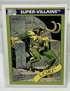 Impel Marvel 1990 Comics Super-Villains LOKI #54 Trading Card. - Picture 1 of 2