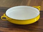 vintage dansk enamel cookware 10" pot yellow