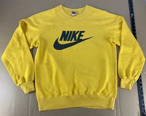 Vintage 80er 90er Distressed dünnes Nike Logo Sweatshirt dunk bttys grau Etikett OG Jordan - Bild 1 von 12