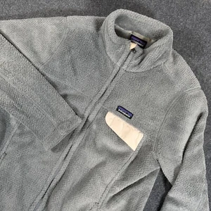 Patagonia Re-Tool Jacket Women's XL Gray Fleece Full Zip Polartec Outdoor - Picture 1 of 14
