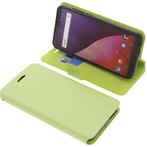 Funda para Wiko View Smartphone Book Style Protección Teléfono Móvil Libro Verde - Imagen 1 de 5
