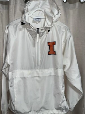 Men’s Size Small Windbreaker Jacket, University Of Illinois, Fighting Illini - Image 1 of 4