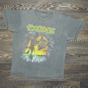 2000s Bob Marley Exodus Album Promo Reggae Music Vintage Faded T-Shirt size M - Bild 1 von 7