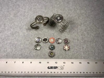 Ginger Snaps 1-Snap Rope Bangle Bracelets With 9 Snap Jewelry Fashion Buttons - Image 1 of 4