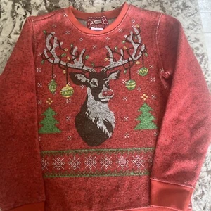 Ugly Christmas Sweater Reindeer Holiday Hybrid Sweater size Medium - Picture 1 of 9