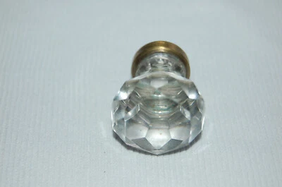 ANCIEN BOUTON DE PORTE DE MEUBLE TIROIR en CRISTAL POIGNÉE ANCIENNE - Photo 1/3