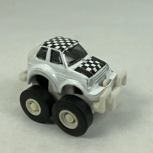 Mini Jeep con capucha a cuadros vintage DIL 1988 auto tirón trasero - raro - estado de lectura - Imagen 1 de 9
