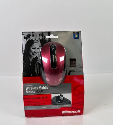 (NEW) Microsoft BlueTrack Wireless Mobile Mouse 4000 Model 1383 1447 - Image 1 of 3