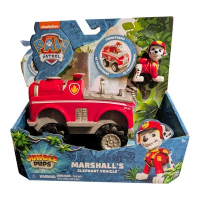 Paw Patrol Jungle Pups Marshall's Elephant Vehículo con Estatuilla Edades 3+ Nuevo en Caja Foto 1 de 2