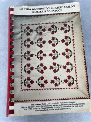 Martha Washington Quilters Guild's Quilters Cookbook Spiral Bound - Image 1 of 4