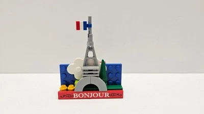 LEGO sets #854011 Eiffel Tower Magnet France Bonjour refrigerator - Image 1 of 4