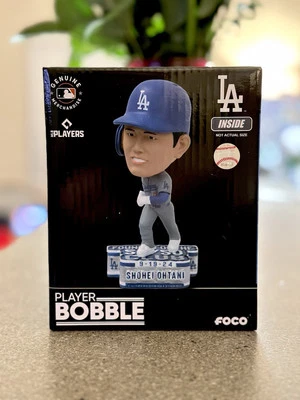 Shohei Ohtani LA Dodgers 50/50 HR y SB Club Mini Cabeza Grande Bobblehead FOCO NUEVO NUEVO EN CAJA Foto 1 de 4