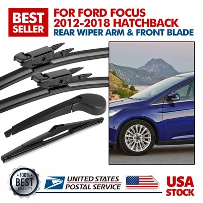 Nuevo brazo limpiaparabrisas delantero y trasero premium para Ford Focus 2012-2018 Foto 1 de 4