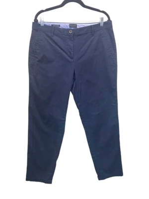 Talbots Chino Pants Size 10 Relaxed Fit Navy Blue Stretch Cotton - Image 1 of 4